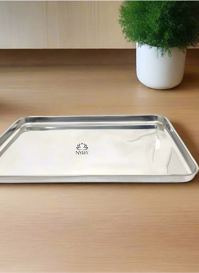 Nyra Kitchenware Stainless Steel Dishwasher Safe Serving Tray - Image 1